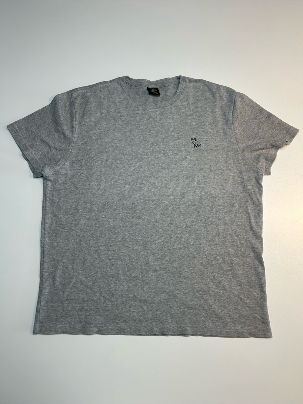 OVO October's Very Own Essentials Owl Embroidered Grey T-Shirt